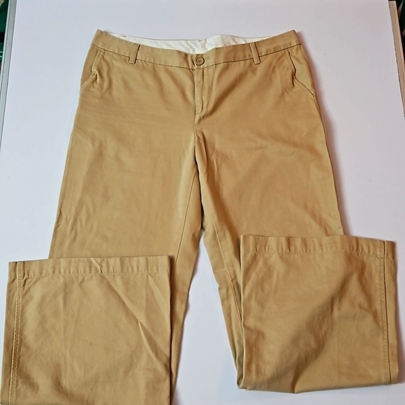 Gap Factory Wide leg 3 pocket Khaki Pant  sz 16 long Tan Pre-owned - Picture 1 of 8